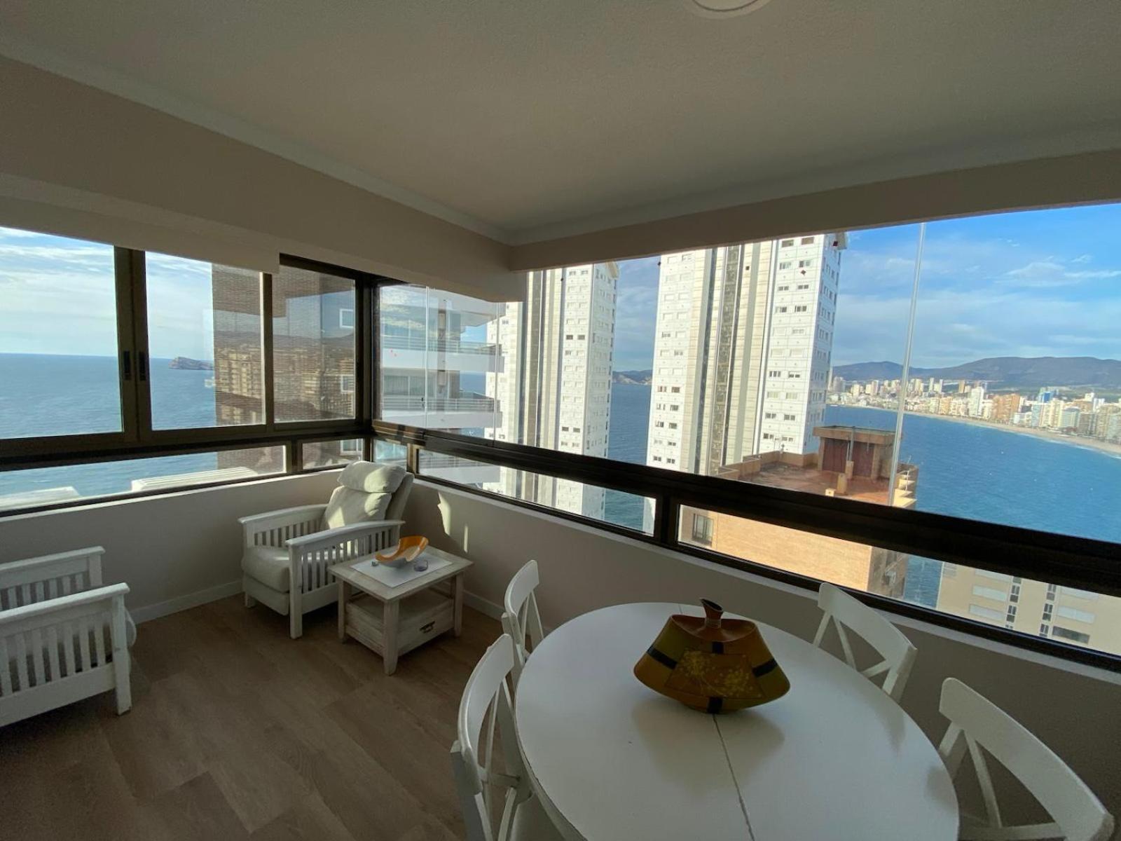Amazing Panoramic View Trinisol 2 Apartment Benidorm Bagian luar foto